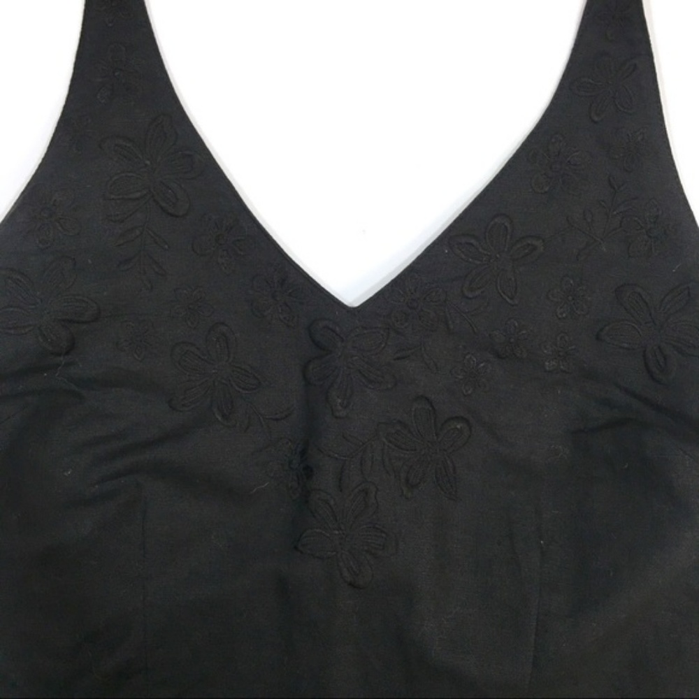 H&M Sexy Black Asymmetrical Sequin Halter Dress XS - Picture 5 of 8